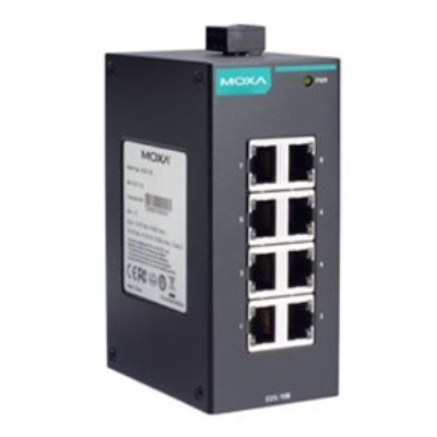 Bộ chuyển mạch Ethernet dẫn hướng MOXA EDS-108 Điện áp đầu vào 24VDC