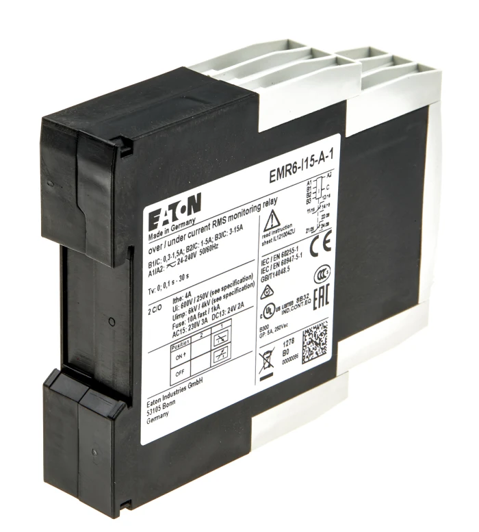 Eaton EMR6-I15-A-1 24-240V AC / DC Dòng giám sát Relay 3-15A