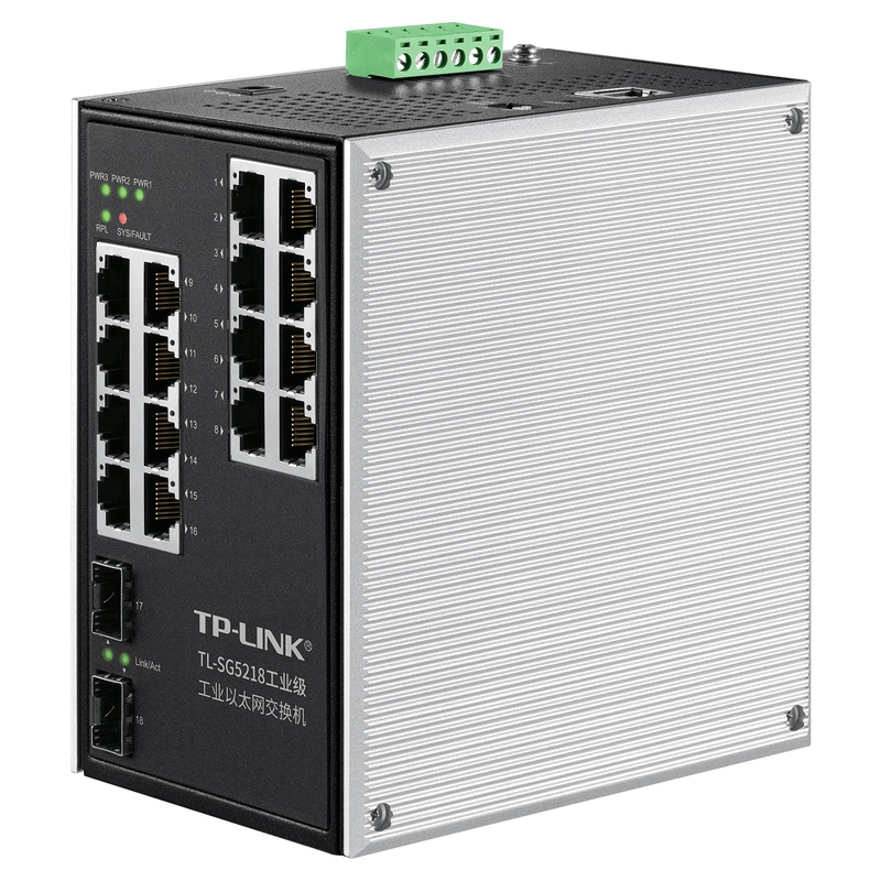 TP-LINK TL-SG5218 Ethernet Switch Layer 3 18 Port Managed Switch dành cho Mạng tự động hóa trạm biến áp với Nguồn điện dự phòng
